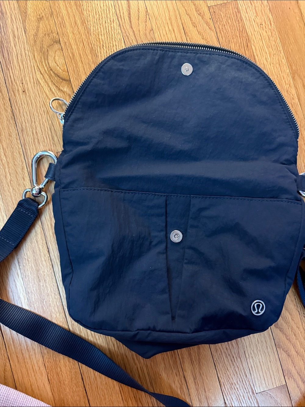 lululemon athletica Navy Zip Pouch with Metal Logo Plate - Picture 3 of 8
